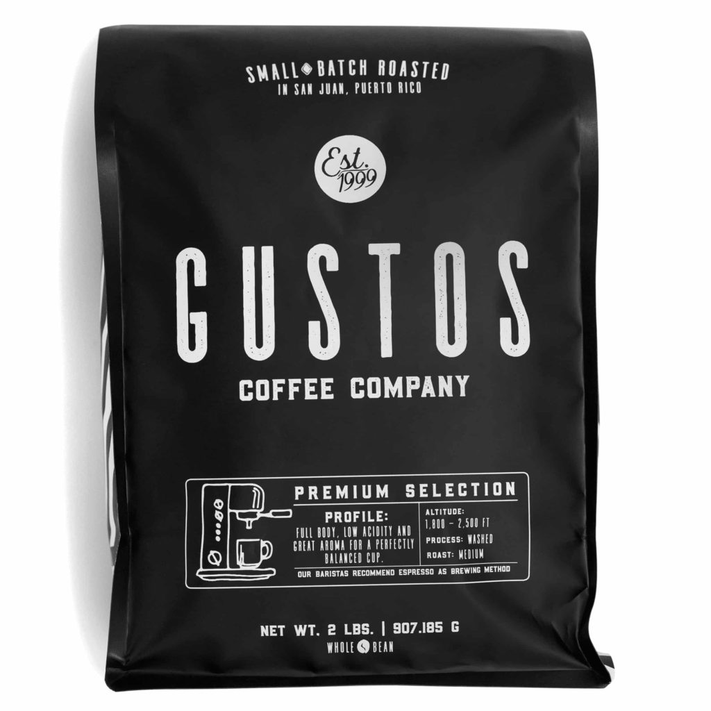 2lb bag of Premium Gourmet Coffee of the Vatican, popes and Kings Yauco PR by Gustos Coffee Co