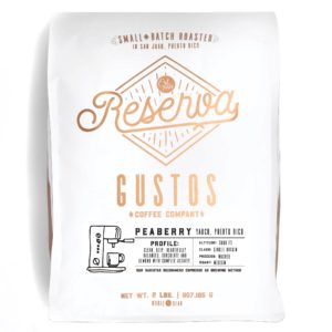 GUSTOS RESERVA – PEABERRY 2 LB WHOLE BEAN