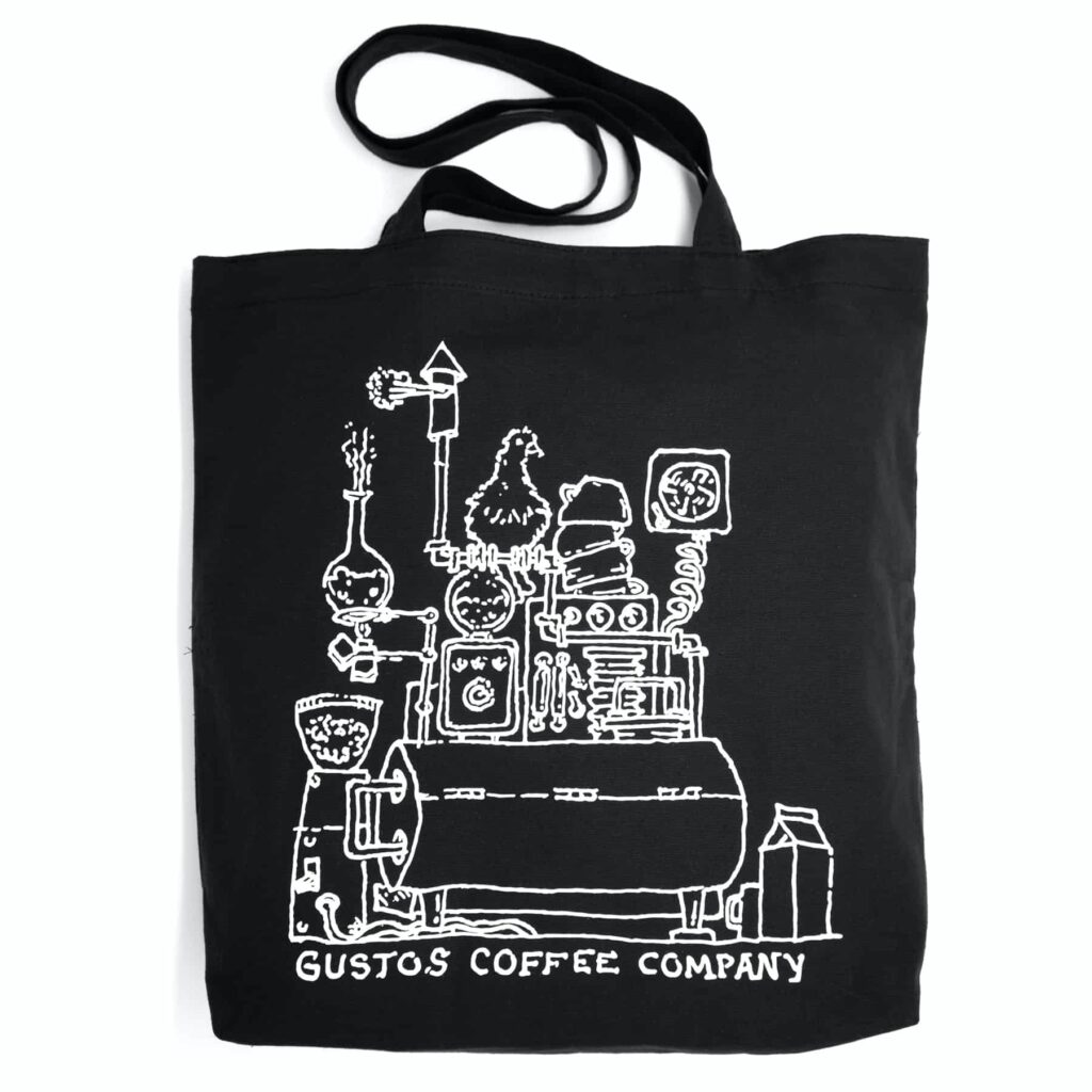 Gustos Coffee From Puerto Rico Merchandise Tote Black Season 2020 Miramar
