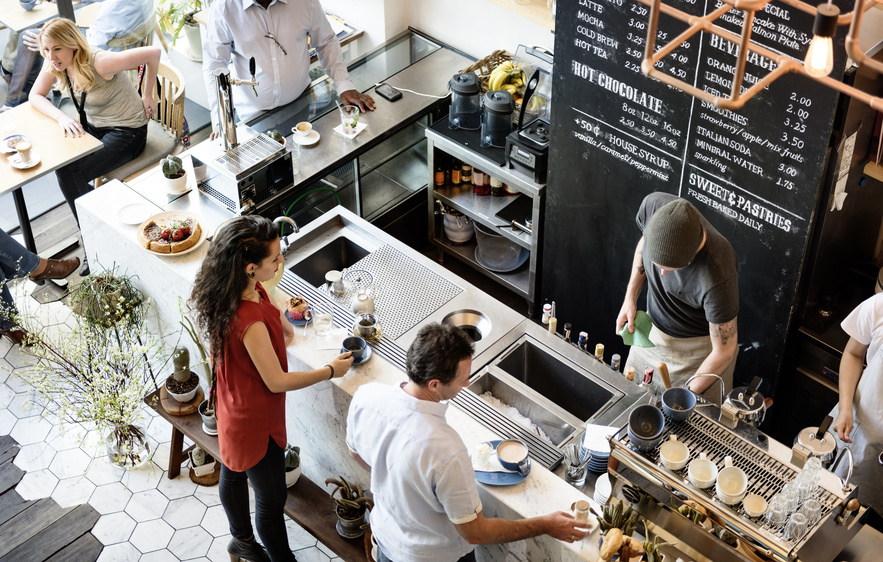 Puerto Rican Coffee Shop Bar Counter Cafe Restaurant Relaxation